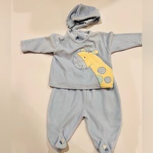 Baby 3 piece set. Size 6 months. Blue